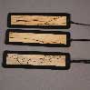  3 spalted maple bookmarkers