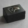 silver inlay horse ebony box