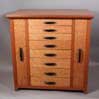 handcrafted quilted maple  jewelry cabinet
