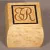 maple wood ring box with custom inlay