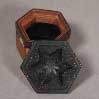 hexagonal ring box with koa and ebony